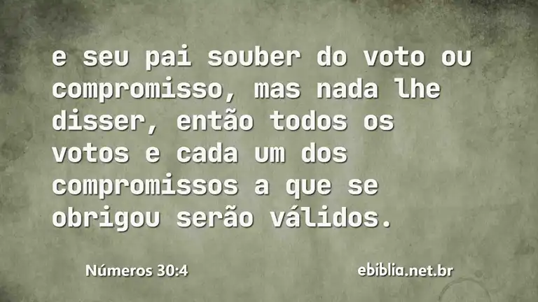 Números 30:4