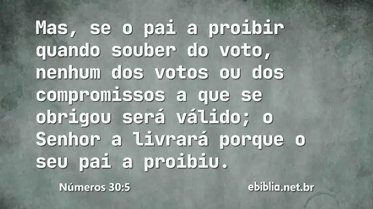 Números 30:5