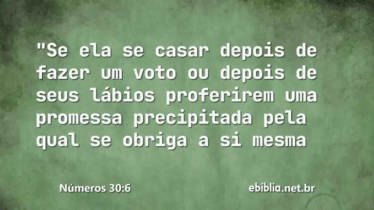 Números 30:6