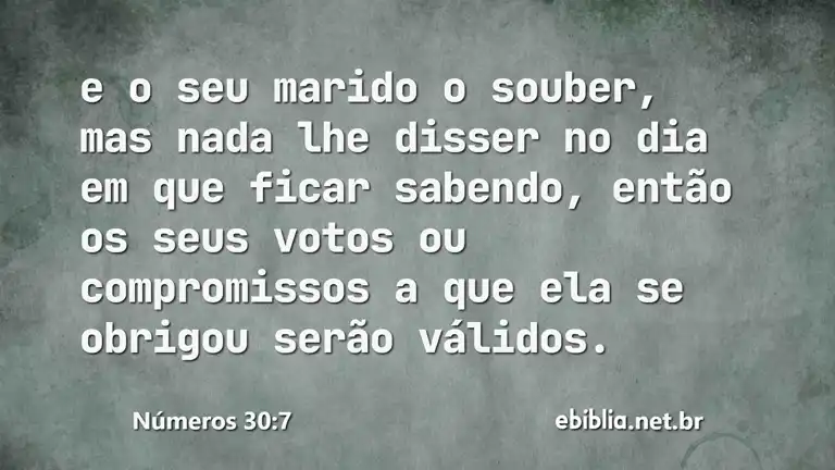 Números 30:7