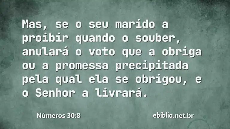 Números 30:8