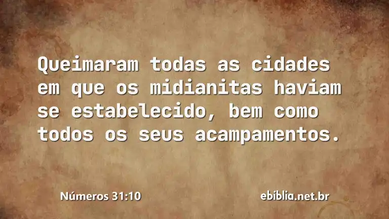 Números 31:10