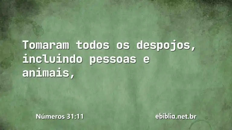 Números 31:11