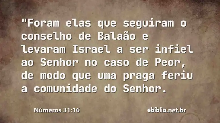 Números 31:16