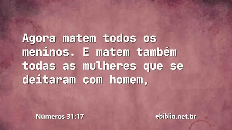 Números 31:17