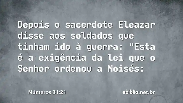 Números 31:21