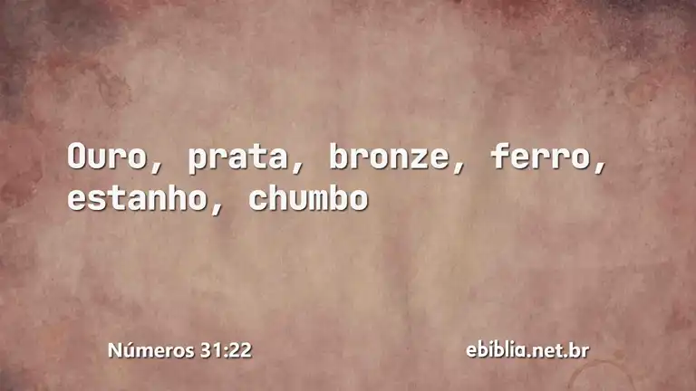 Números 31:22