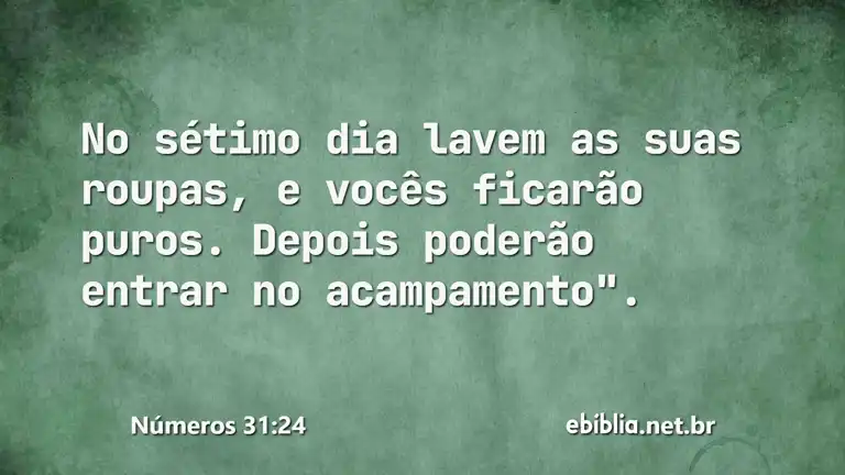 Números 31:24