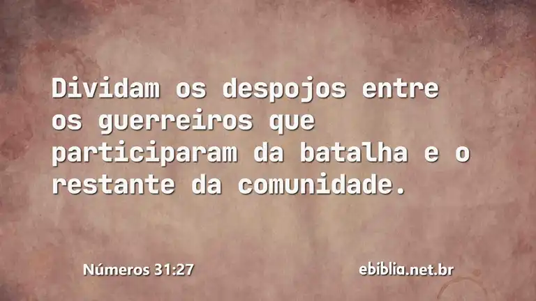 Números 31:27