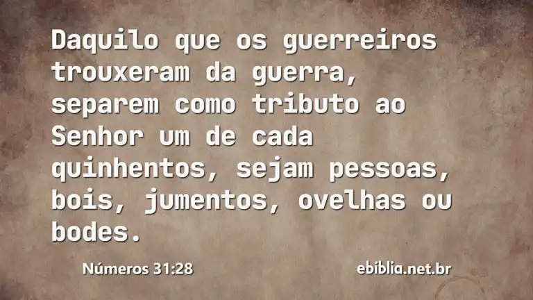 Números 31:28