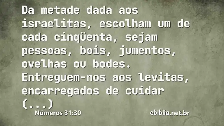 Números 31:30