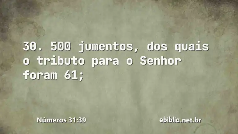 Números 31:39