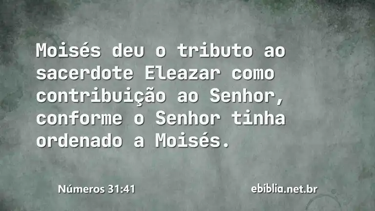 Números 31:41