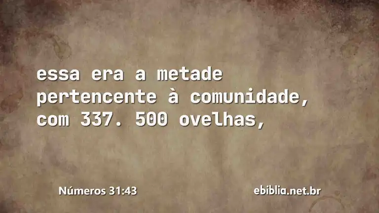 Números 31:43