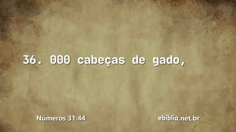 Números 31:44