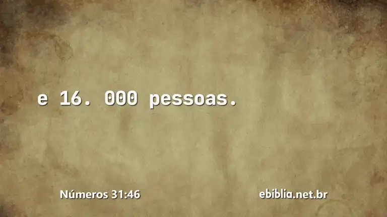 Números 31:46