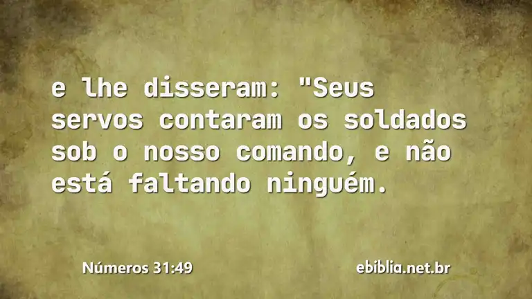 Números 31:49