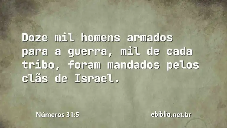 Números 31:5