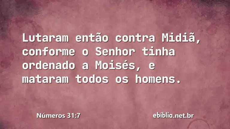 Números 31:7