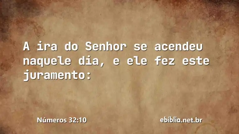 Números 32:10