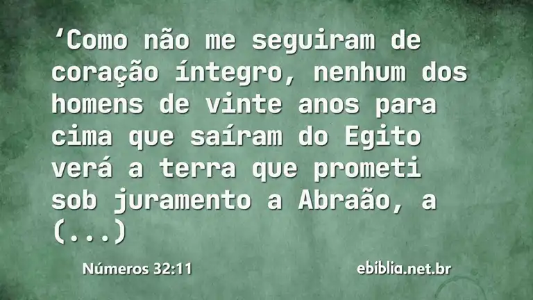 Números 32:11