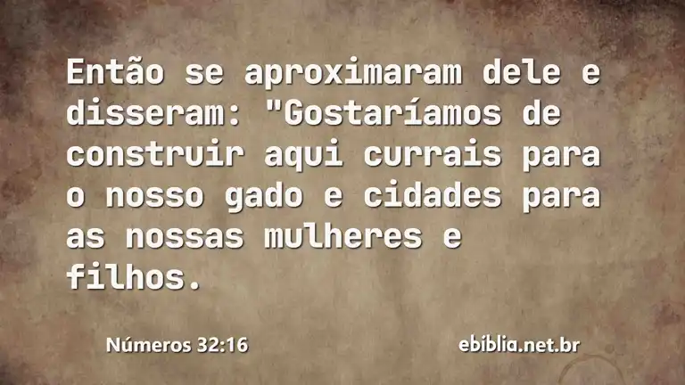 Números 32:16