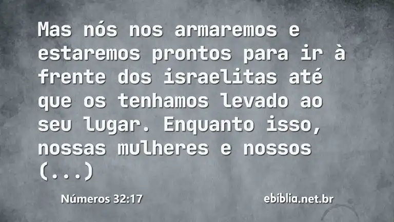 Números 32:17