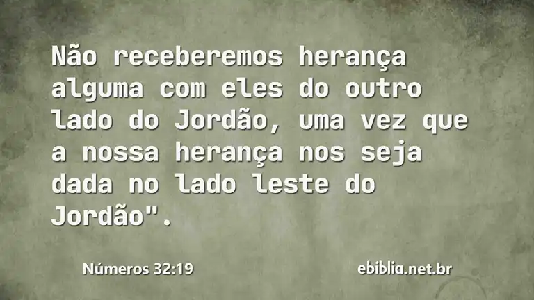 Números 32:19