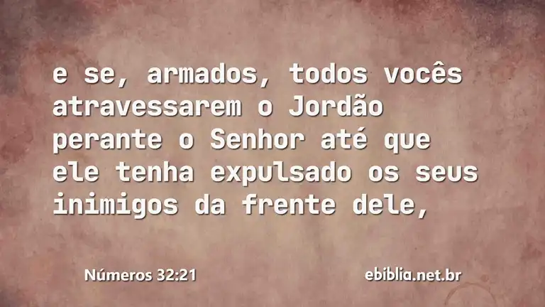 Números 32:21