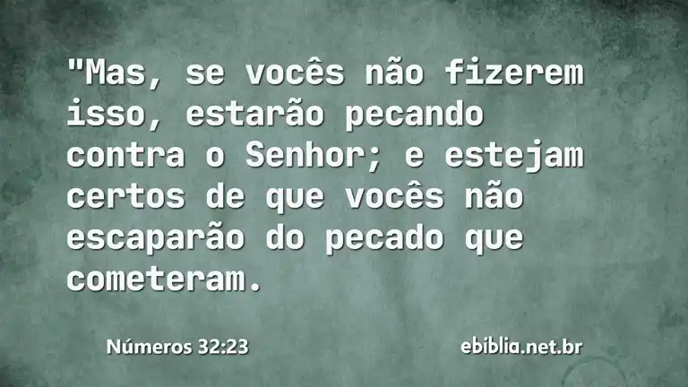 Números 32:23