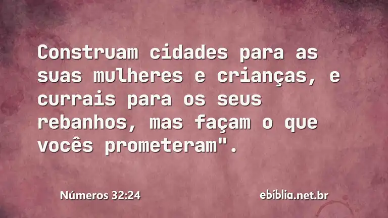 Números 32:24