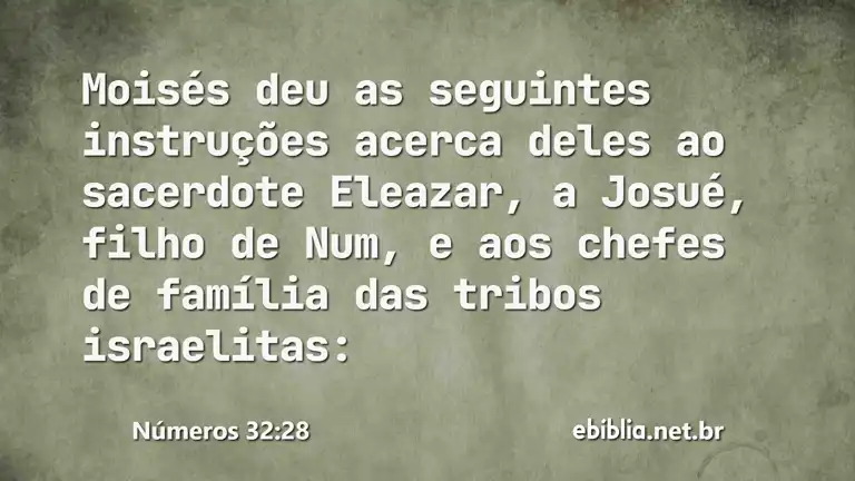 Números 32:28