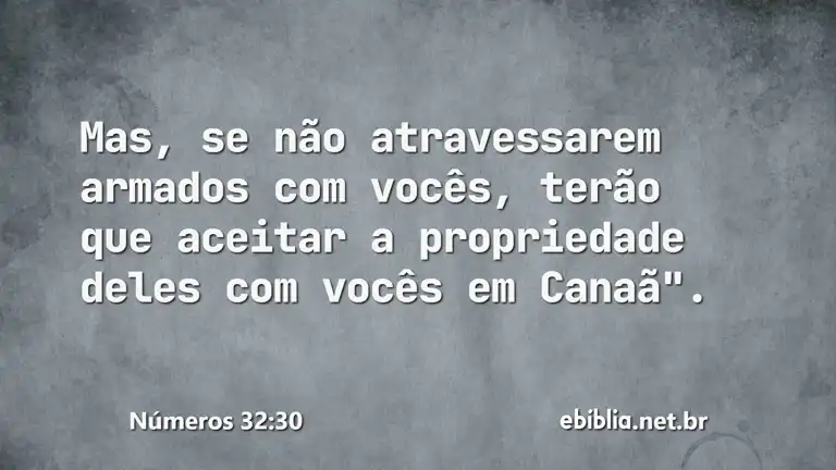 Números 32:30