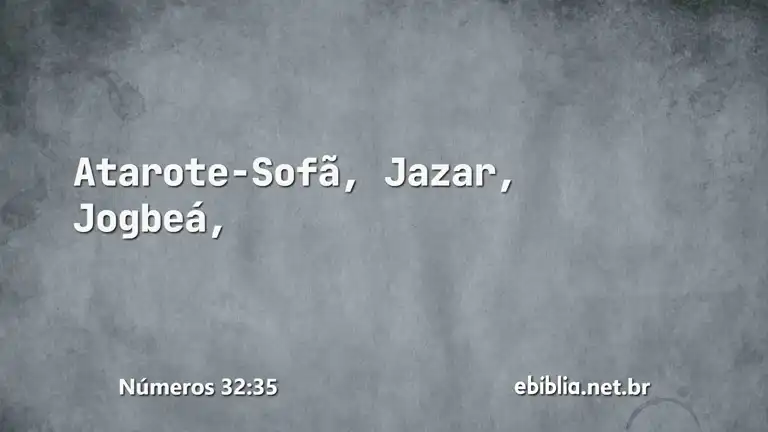 Números 32:35