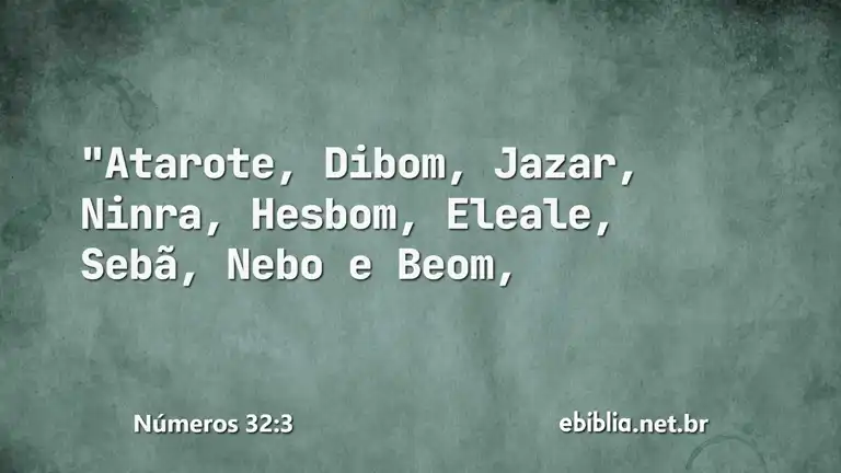 Números 32:3