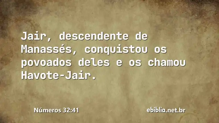 Números 32:41