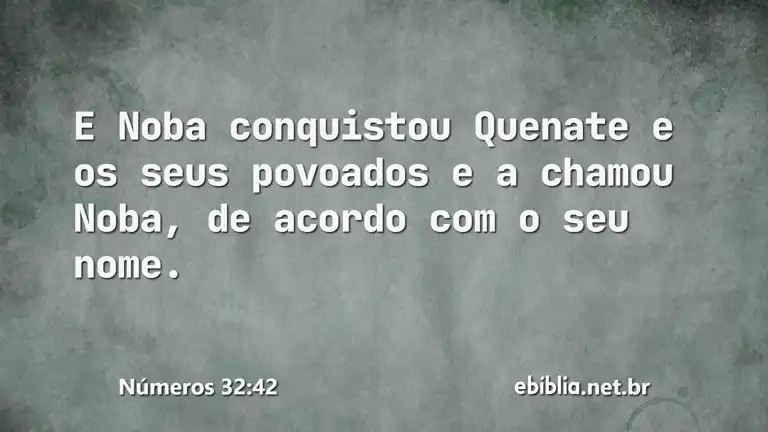 Números 32:42