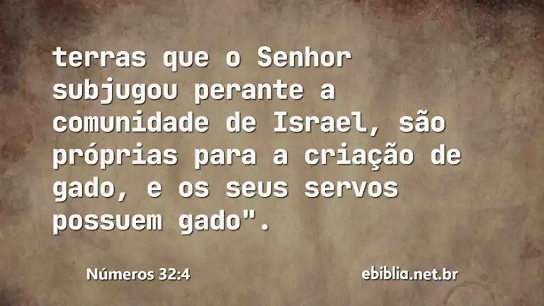 Números 32:4