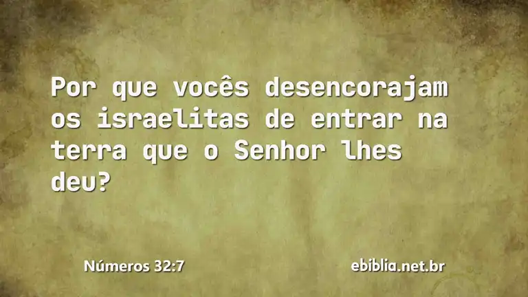 Números 32:7