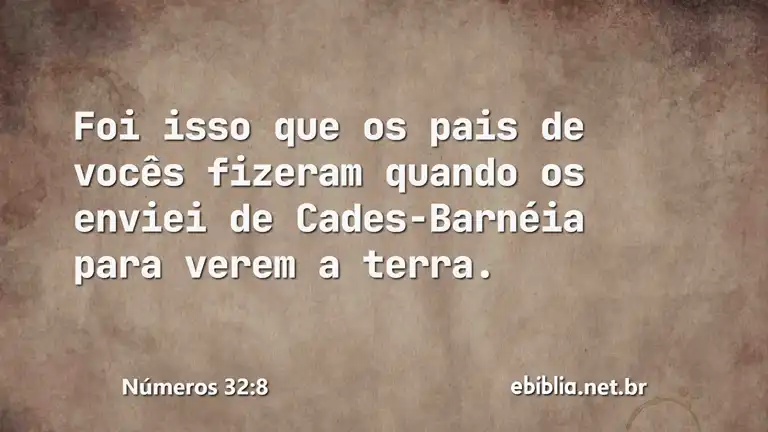 Números 32:8