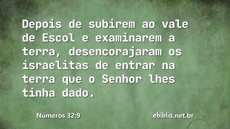 Números 32:9