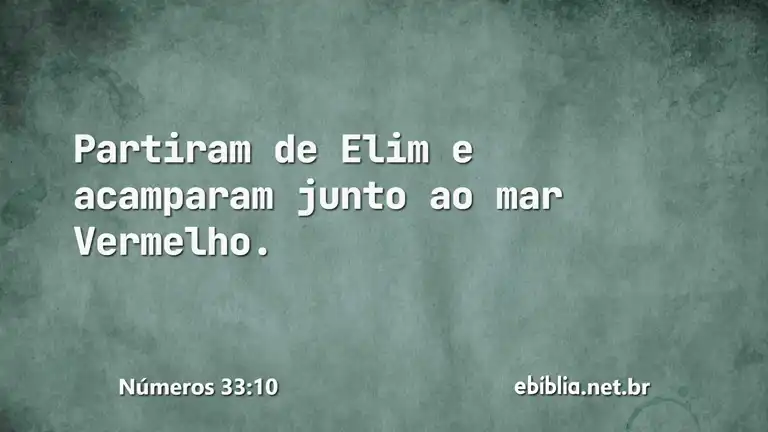 Números 33:10