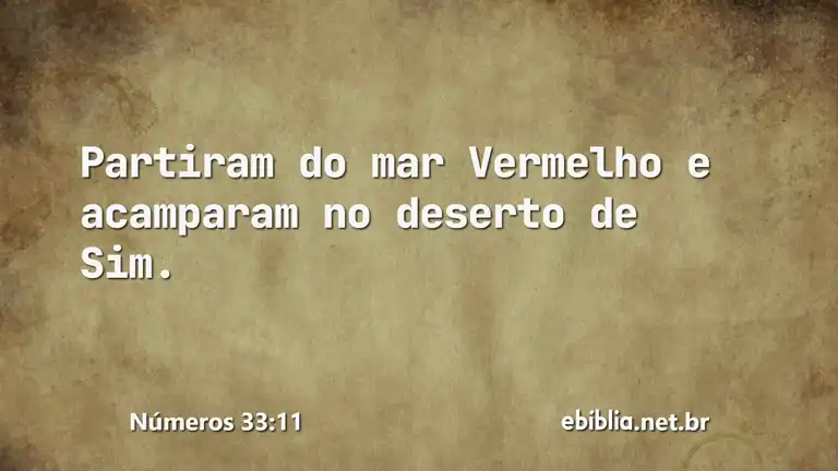 Números 33:11