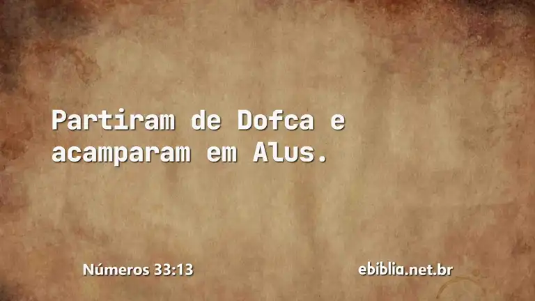 Números 33:13