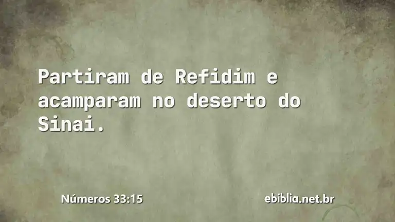 Números 33:15