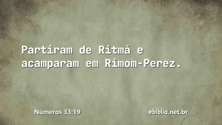 Números 33:19