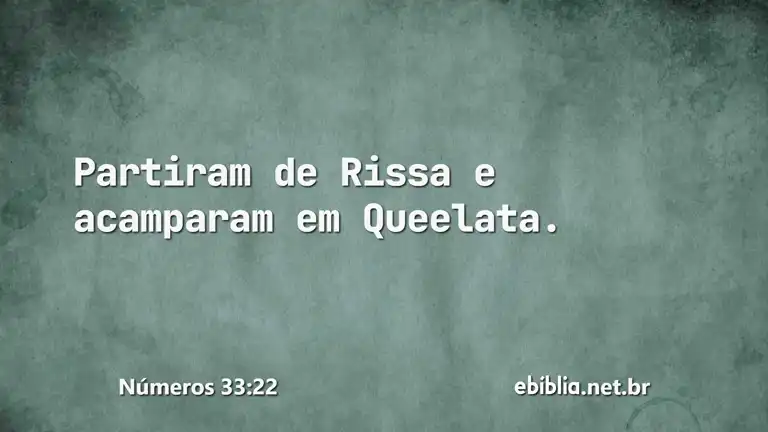 Números 33:22