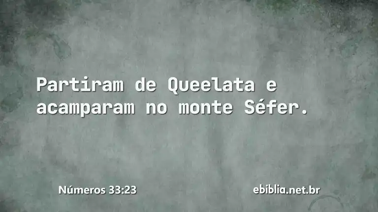 Números 33:23