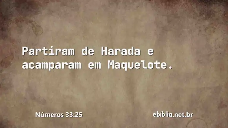 Números 33:25