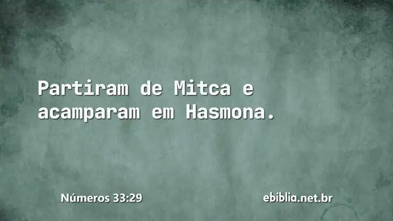 Números 33:29